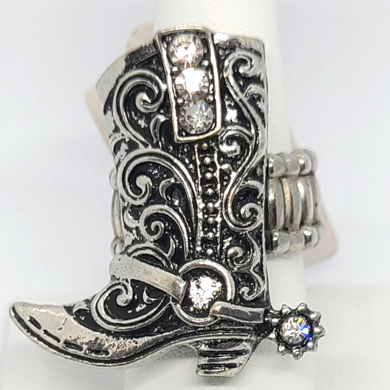 Cowboy Boot Adjustable Ring